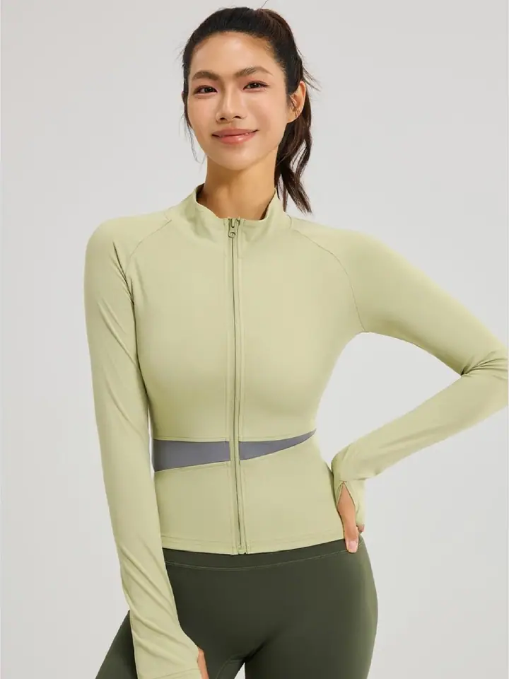 Reflective-trim jacket — custom activewear made by Eliian