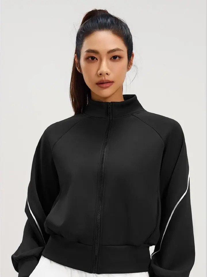 Cropped bomber — custom activewear made by Eliian