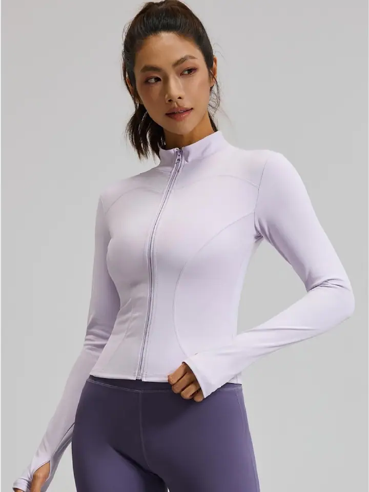 Panelled zip jacket — custom activewear made by Eliian