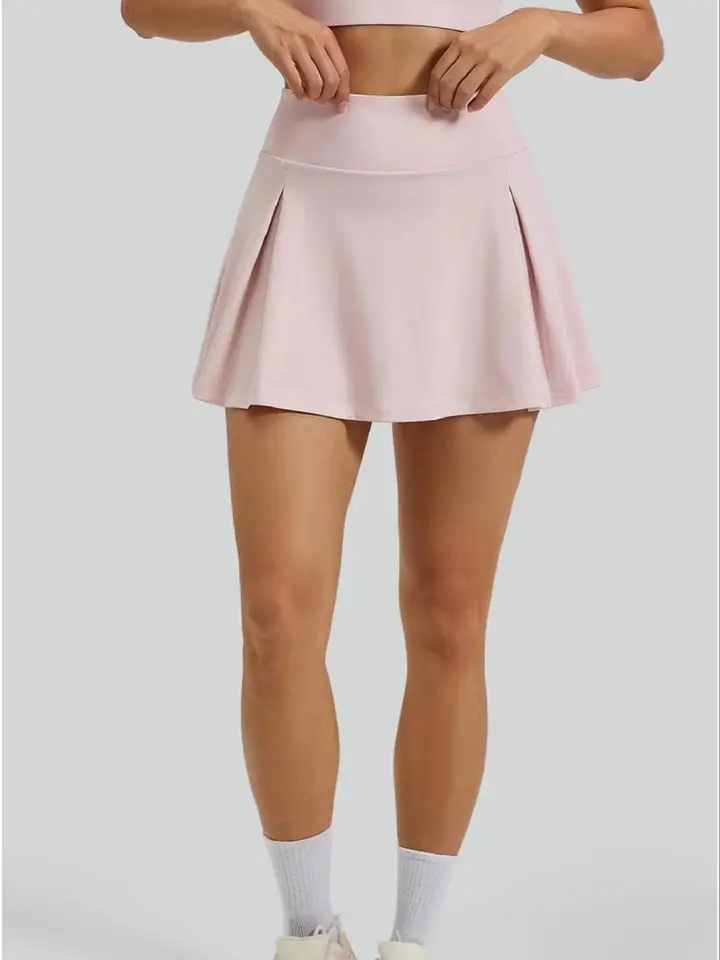Pleated skort — custom yoga wear manufactured by Eliian