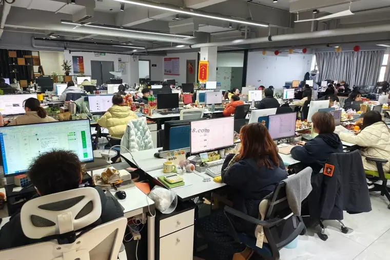 Design & CAD room — Eliian activewear factory, Xiamen