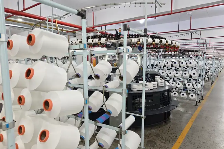 Yarn store — Eliian activewear factory, Xiamen